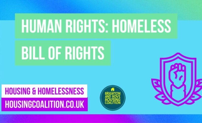 HUMAN RIGHTS HOMELESS BILL OF RIGHTS