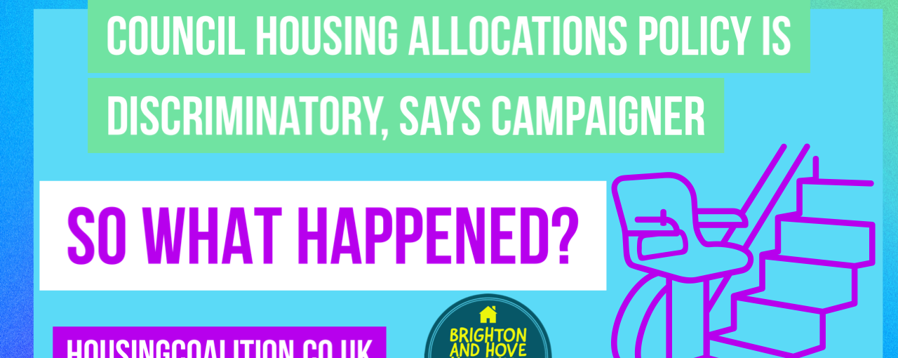 housing allocations policy is discriminitory campaigner says image graphic showing mobility staircase chair